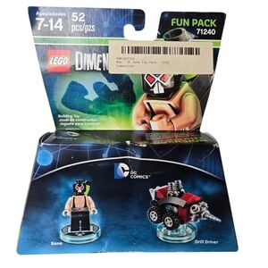 LEGO Dimensions Bane Fun Pack 71240 Sealed DC Comics Drill Driver 2016 Box Wear